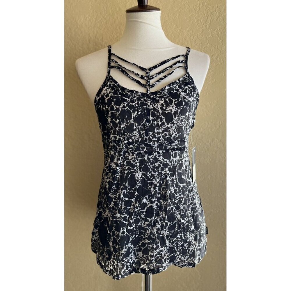 RVCA Women's Cut out Net Younger Days Strappy Tank Top Size Small - Picture 10 of 11